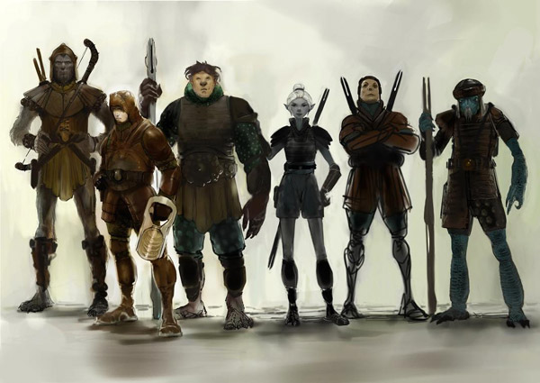 Eine Star-Wars-Spiele-Konzeptzeichnung von Carlos Huante