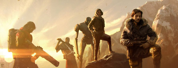 Konzept des Rogue-One-Teams