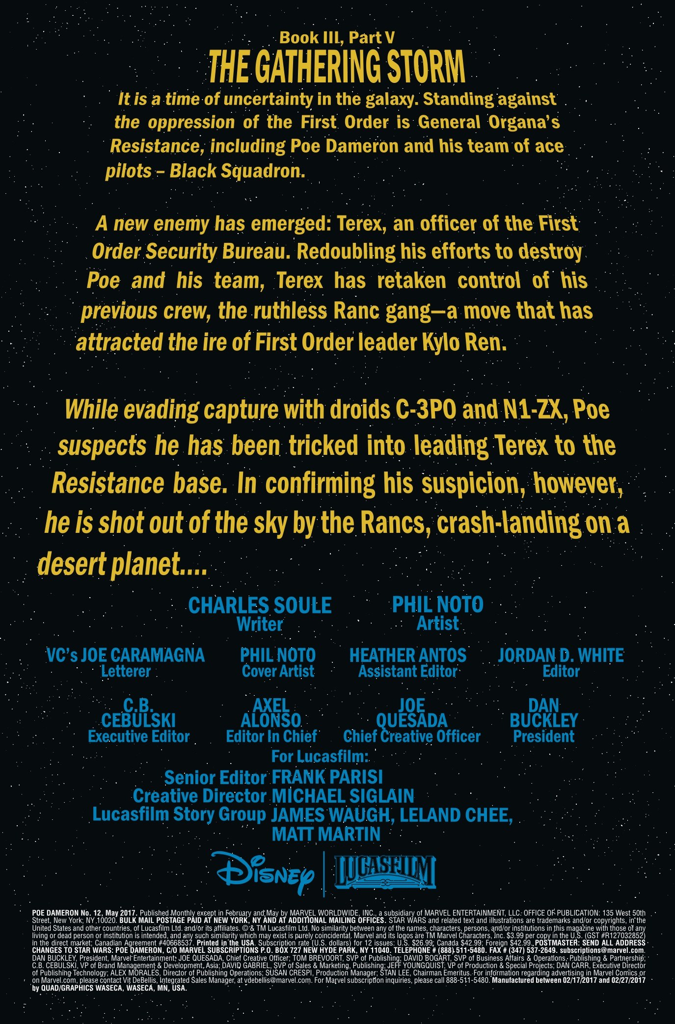 Vorschauseiten für Poe Dameron #12
