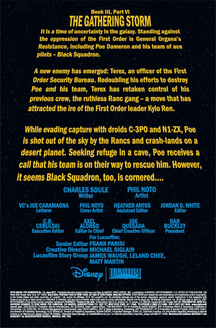Vorschauseiten für Poe Dameron #13