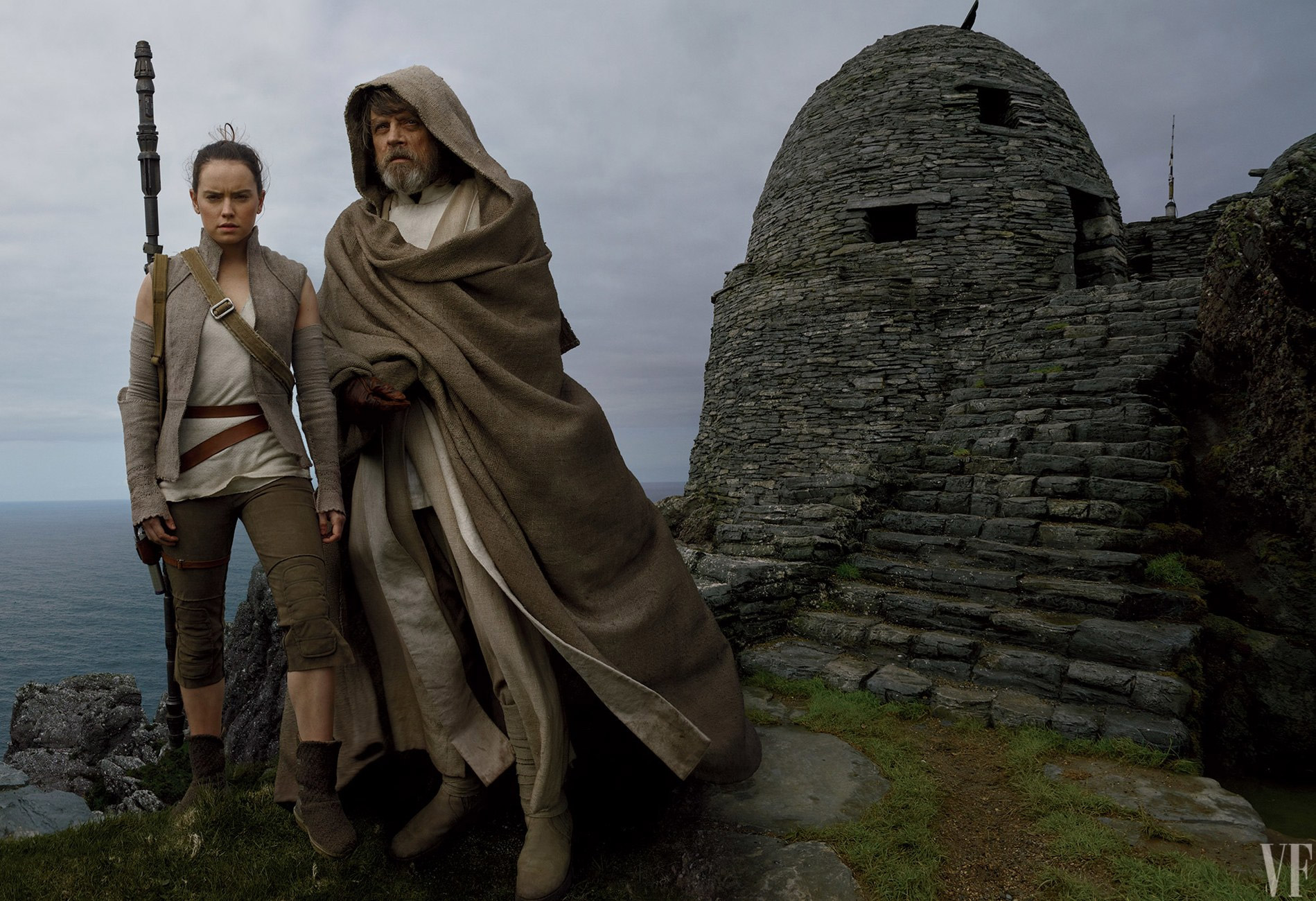 Rey und ihr Mentor Luke