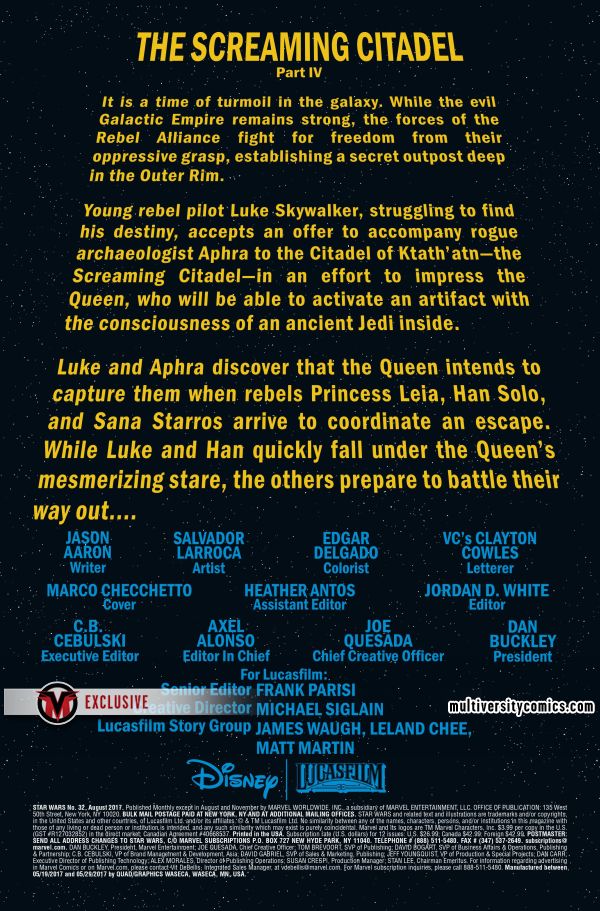 Vorschauseiten zu Star Wars #32