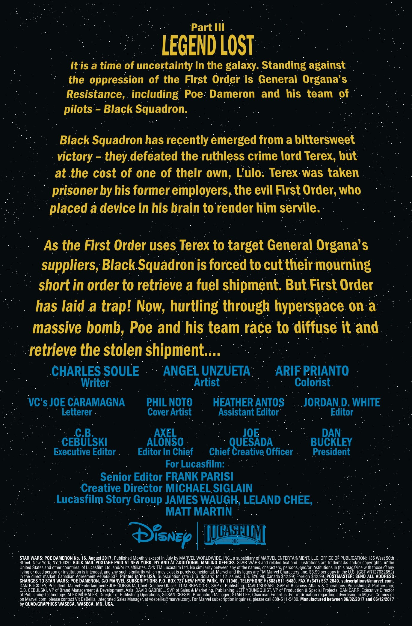 Vorschauseiten zu Poe Dameron #16