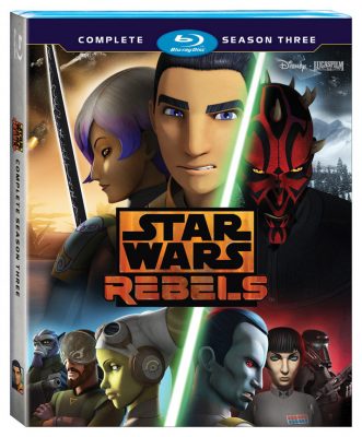 Cover und Bonusinhalte der Season-3-Blu-Ray von Star Wars Rebels
