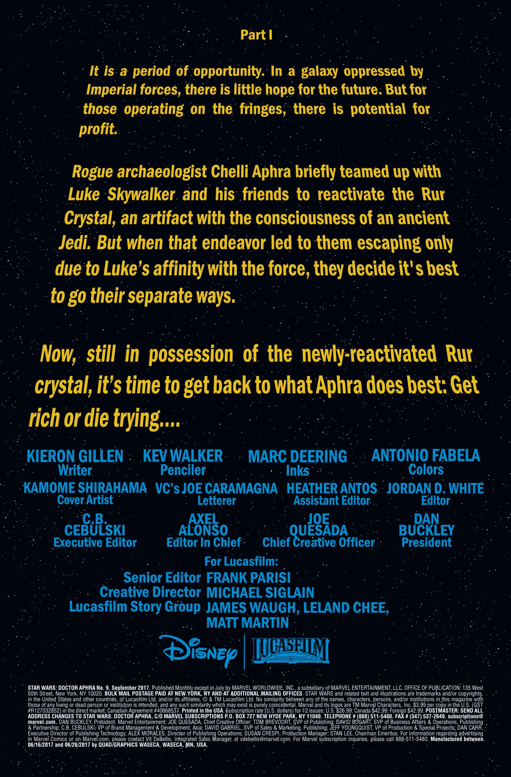 Vorschauseiten zu Doctor Aphra #9
