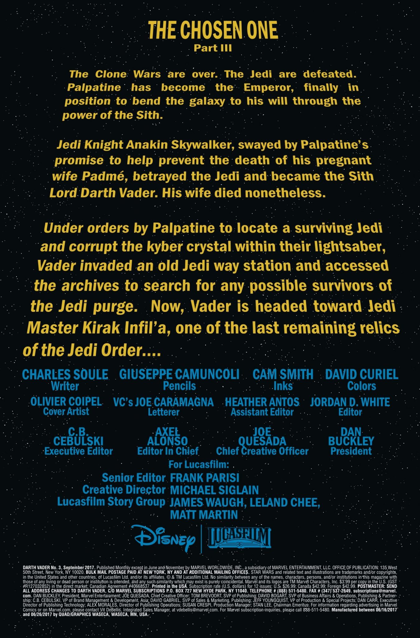 Vorschauseiten zu Darth Vader #3
