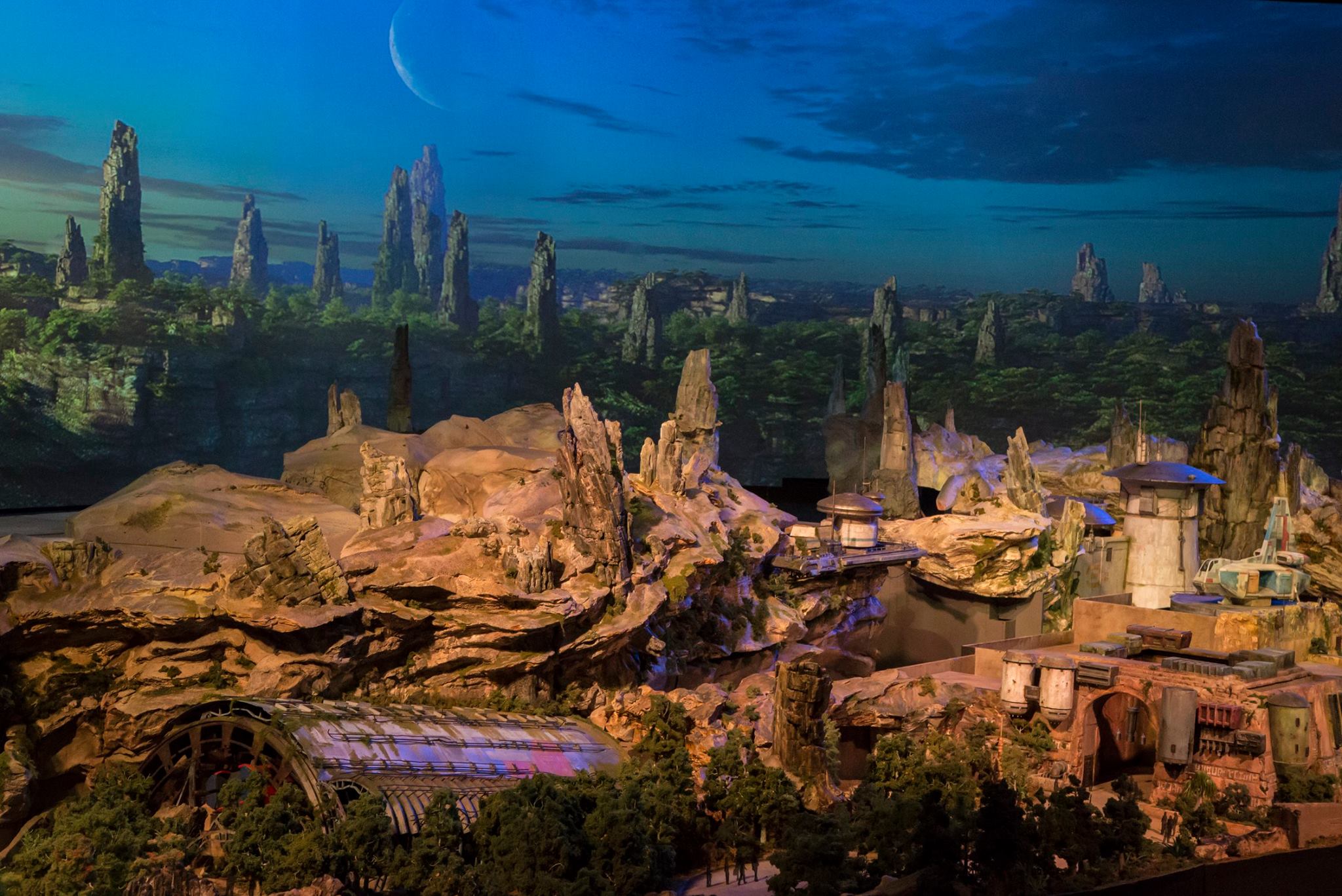 Das Star-Wars-Land als Modell