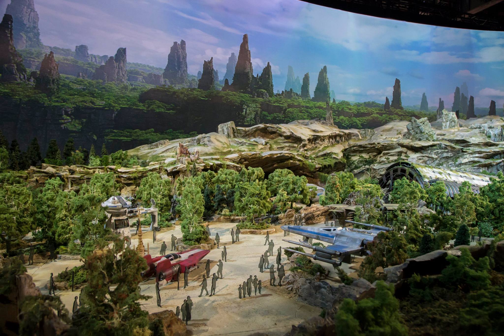 Das Star-Wars-Land als Modell
