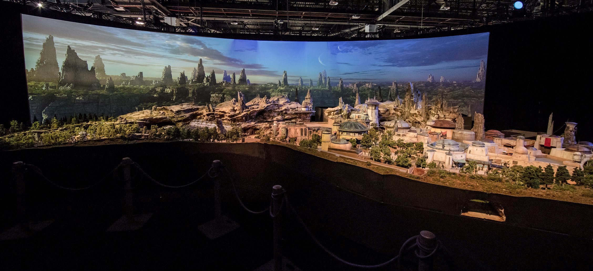 Das Star-Wars-Land als Modell