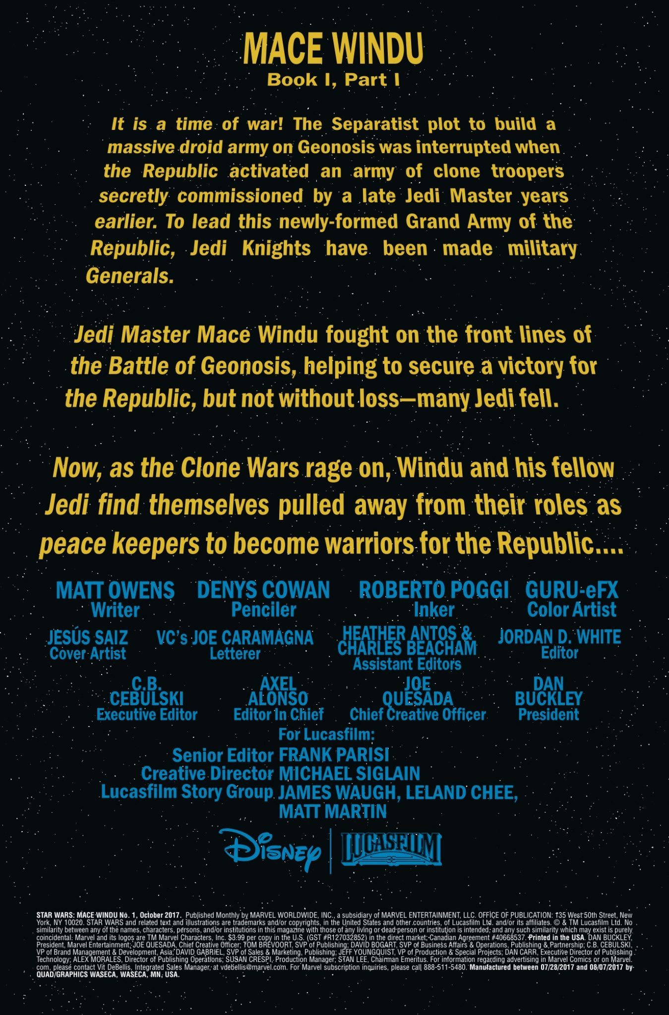 Vorschauseiten zu Jedi of the Republic - Mace Windu #1