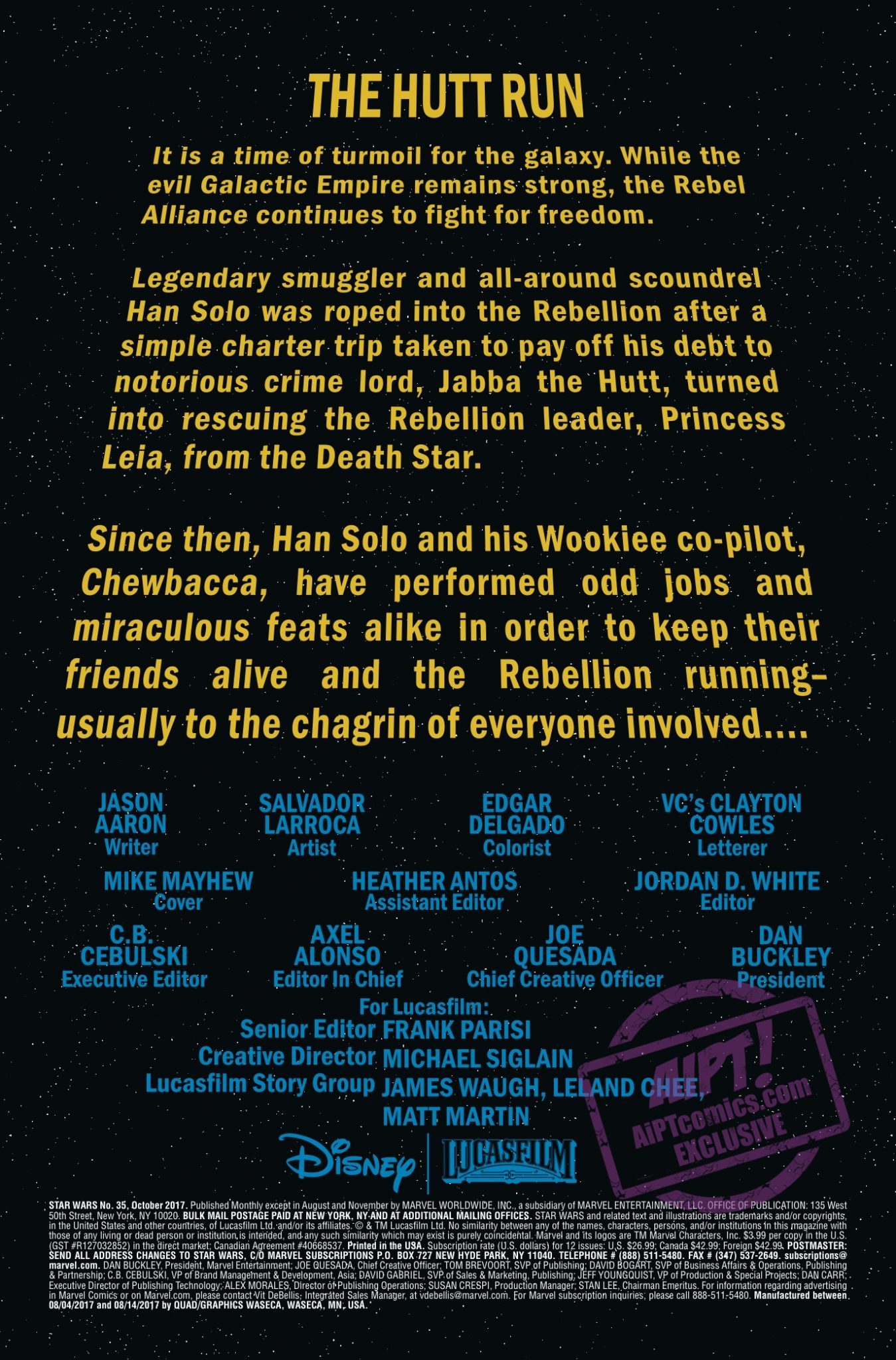 Vorschauseiten zu Star Wars #35
