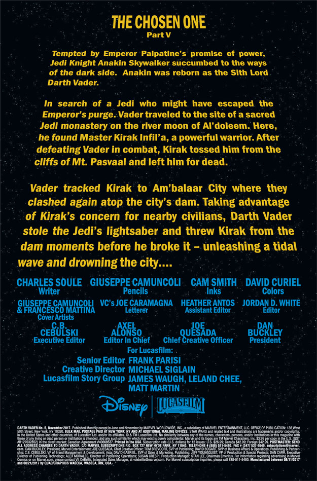 Vorschauseiten zu Darth Vader #5
