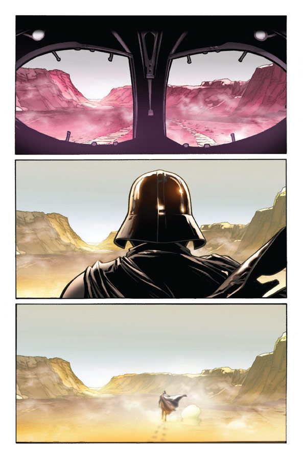 Impressionen aus <i></noscript>Dark Lord of the Sith</i>„> </p>
<p><b>Im ersten Handlungsbogen ging darum, wie Vader sein Lichtschwert findet und den Kristall rot verfärbt. Kam diese Idee von <a data-autolink-id=