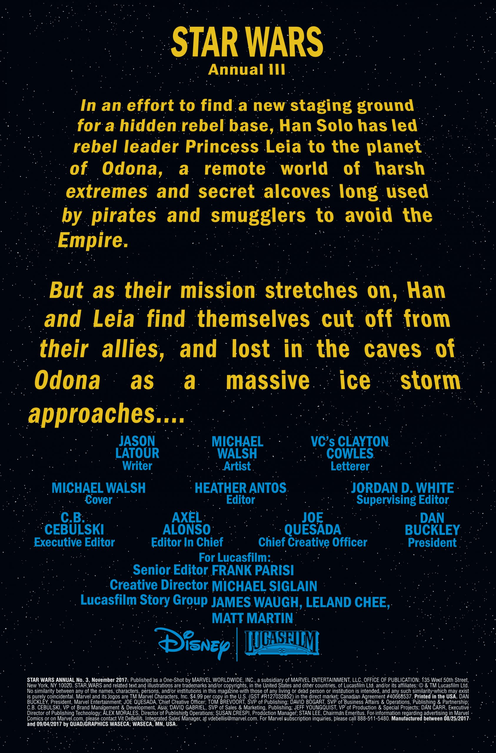 Vorschauseiten zu Star Wars Annual #3