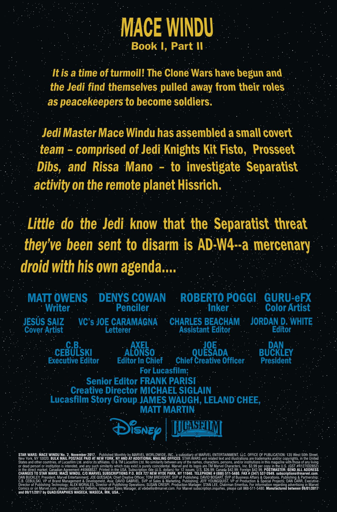 Vorschauseiten zu Jedi of the Republic - Mace Windu #2