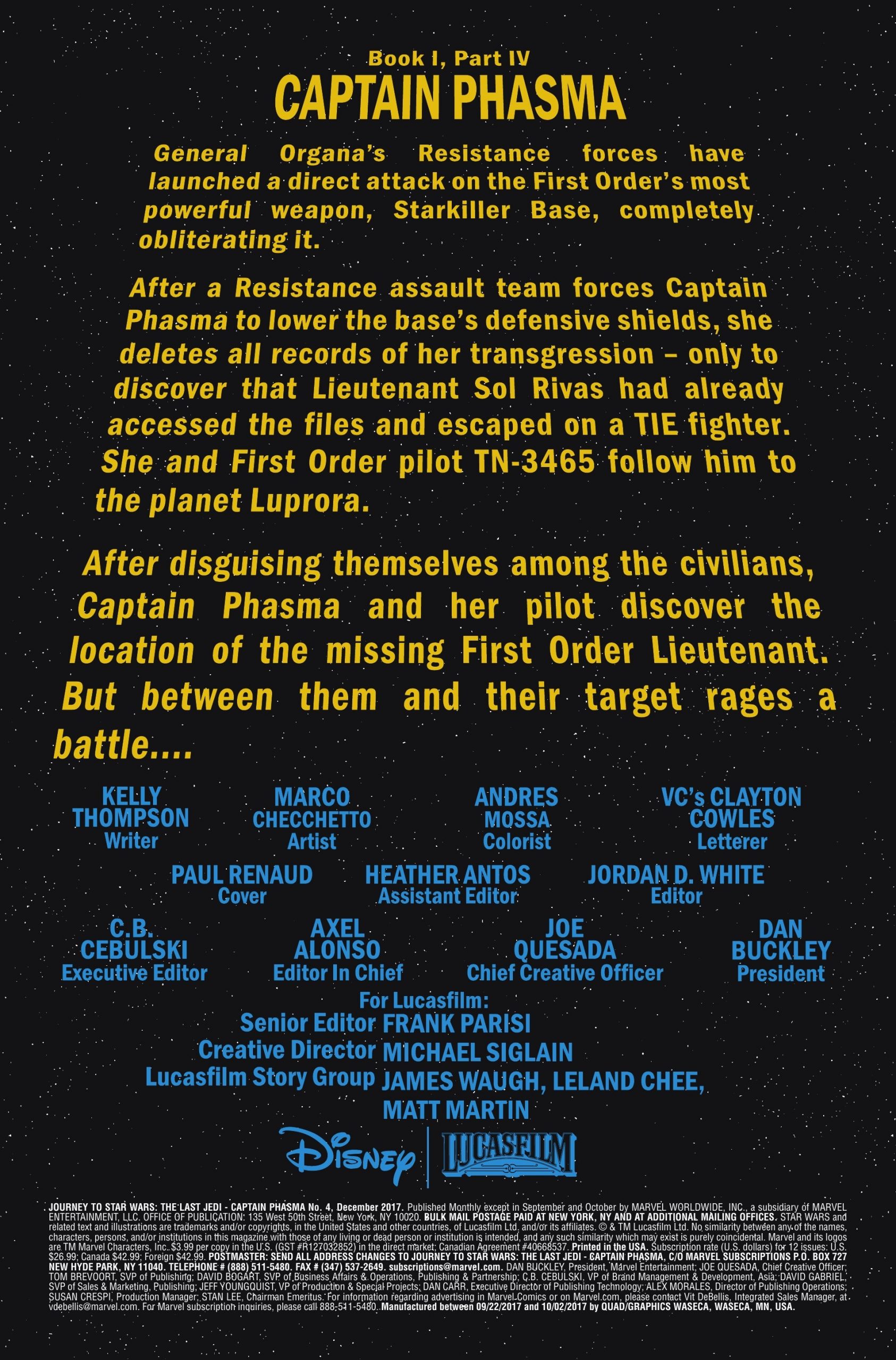 Vorschauseiten zu Captain Phasma #4