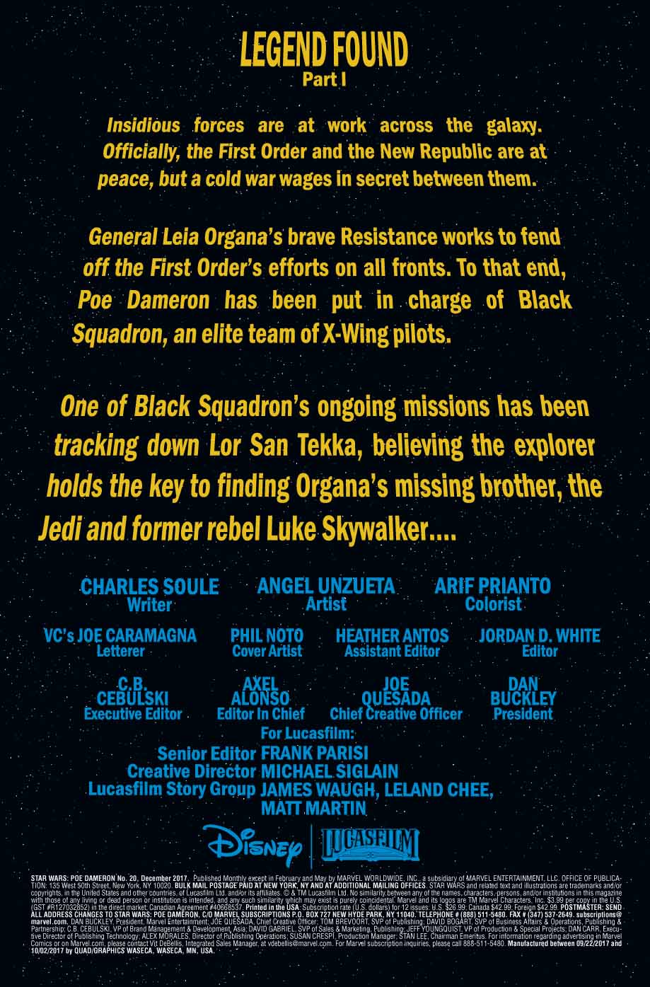 Vorschauseiten zu Poe Dameron #20