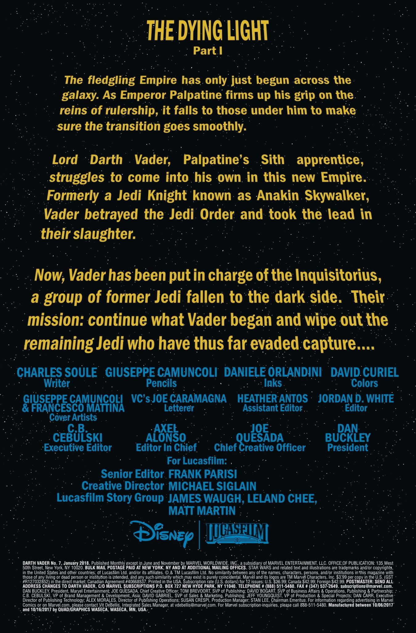 Vorschauseiten zu Darth Vader #7