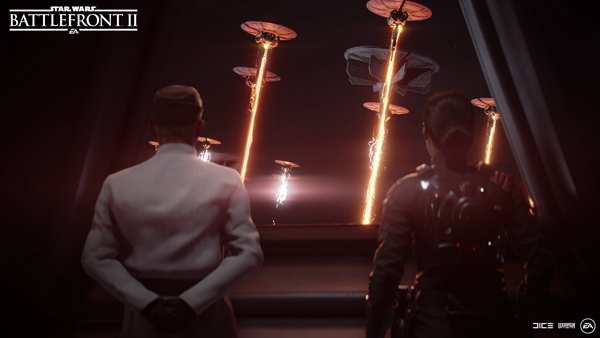 <i></noscript>Star Wars</i>: Battlefront II“></div><p>Ein weiterer wichtiger Bestandteil der Kampagne sind natürlich die Charaktere, darunter Iden Versio und der Inferno Trupp, aber auch andere Nebenfiguren. Leider bleiben diese Figuren oftmals sehr blass und bekommen angesichts der kurzen Kampagne nur wenig Raum, um sich zu entwickeln. Das heißt nicht, dass die Charaktere uninteressant wären. Im Gegenteil, einige habe ich definitiv ins Herz geschlossen und hoffe noch weitere Geschichten mit ihnen erleben zu können, aber dennoch hätte ich mir hier etwas mehr Tiefe gewünscht. Insbesondere wird das Fehlen dieser Tiefe problematisch, wenn die Charaktere stellenweise Entscheidungen treffen, die aus ihrer vorherigen Charakterisierung nur schwer nachvollziehbar sind. Insbesondere wird diese Charakterisierung inkonsistent, wenn man nicht nur das Spiel, sondern auch den restlichen Kanon kennt. Hier hätte eine auf die Hauptcharaktere fokussiertere Handlung in der zweiten Hälfte des Spiels sicherlich geholfen.</p>
<p>Über jeden Zweifel erhaben ist dagegen die Inszenierung der Kampagne. Erzählt wird diese größtenteils durch Zwischensequenzen am Anfang und Ende jeder Mission und teilweise auch innerhalb einer Mission. Nur manchmal wird die Handlung durch Dialoge während ruhigerer Phasen der einzelnen Missionen vorangebracht.</p>
<p>Die Inszenierung orientiert sich dabei an <i><a data-autolink-id=