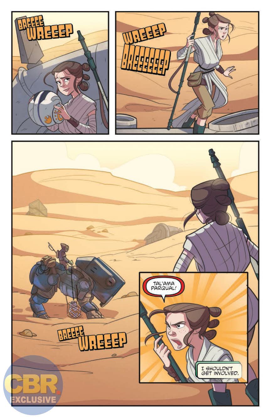 Vorschauseiten zu Forces of Destiny – Rey