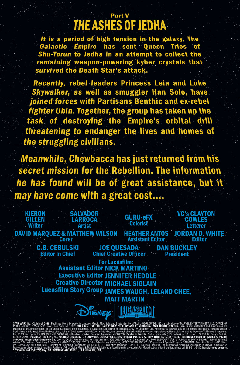 Vorschauseiten zu Star Wars #42
