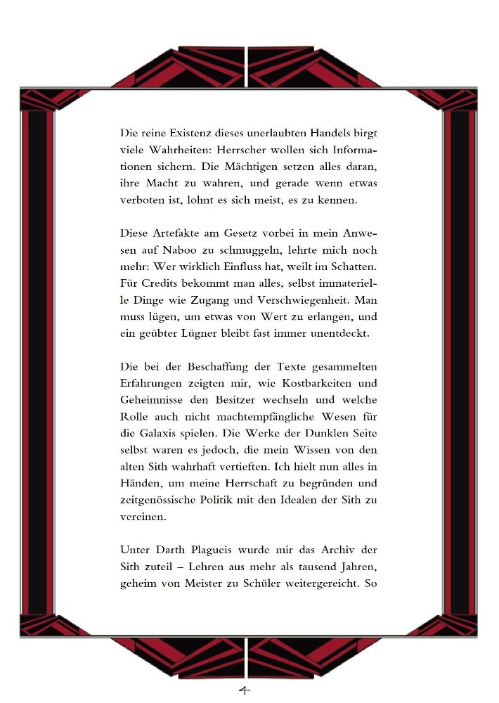 Das Buch der Sith - Vorschau Seite 2