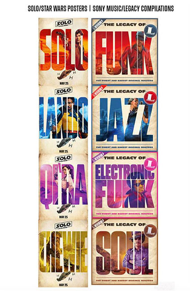 Plagiate? Die Solo-Poster und die Plattencover für Sony