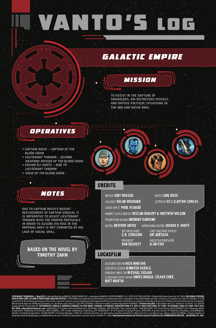 Vorschauseiten zu Thrawn #2