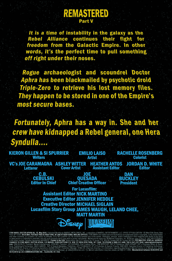 Vorschauseiten zu Doctor Aphra #18