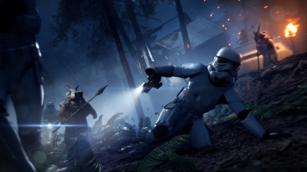 <i>Star Wars: Battlefront II</i> – Nacht auf Endor“></div><h3>Die Schlacht beginnt</h3>
<blockquote class=