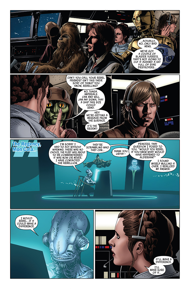 Vorschauseiten zu Star Wars #49: Mutiny at Mon Cala
