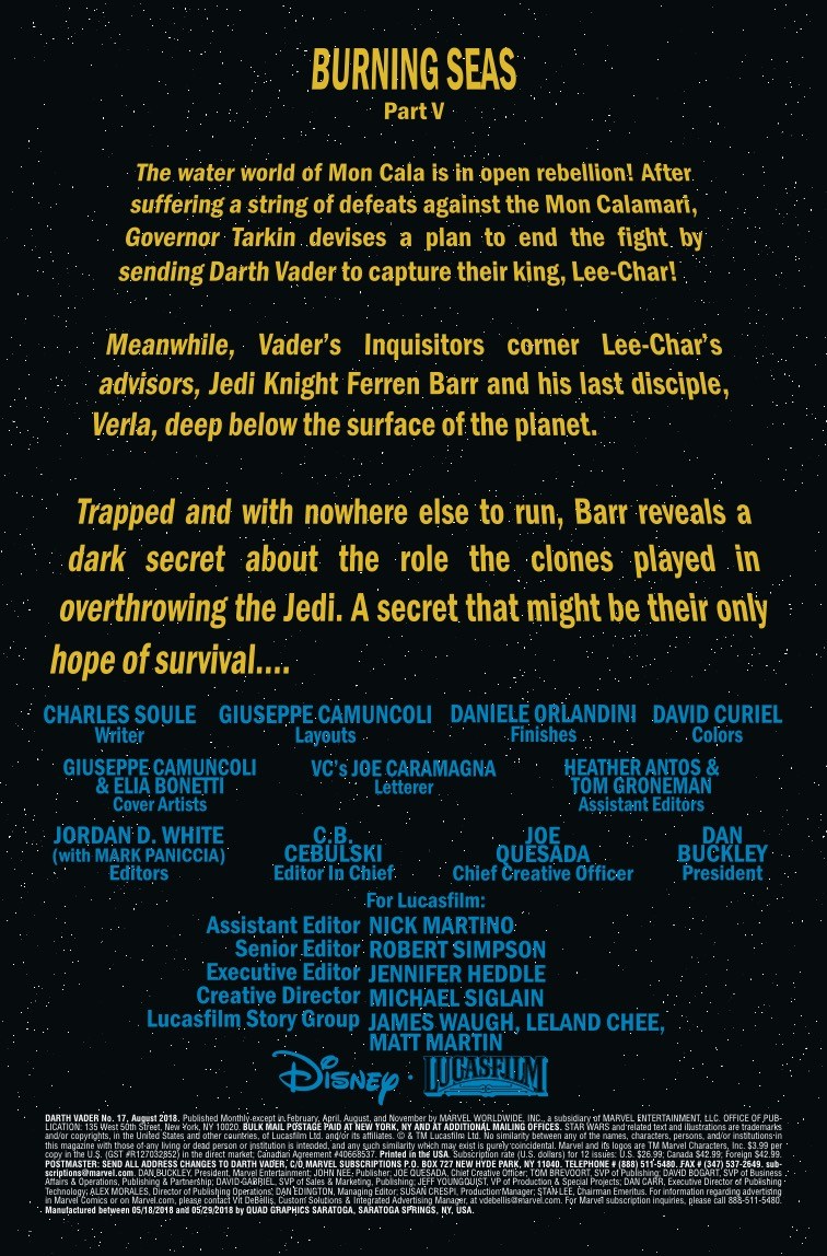 Vorschauseiten zu Darth Vader #17