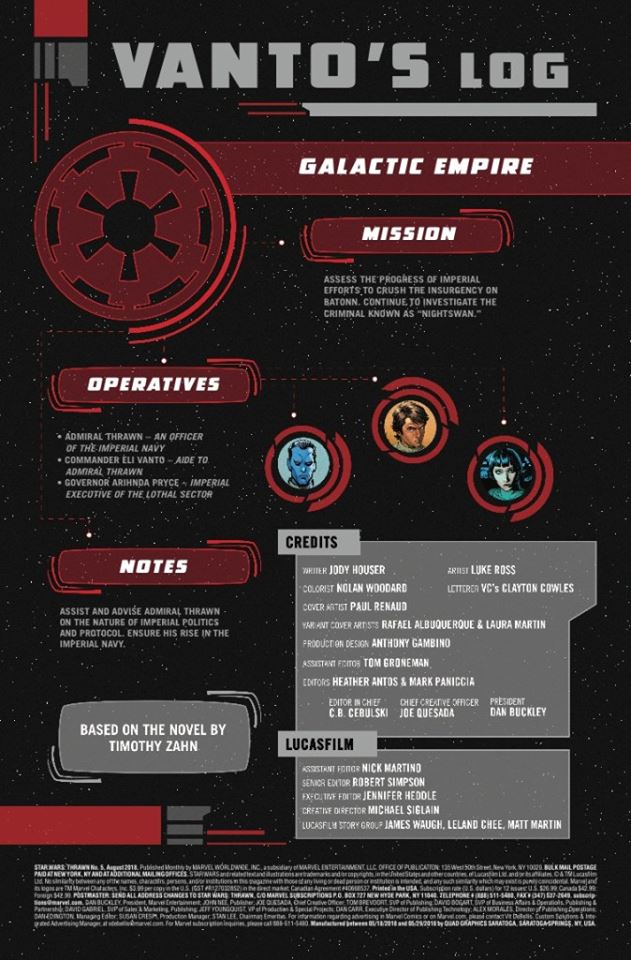 Vorschauseiten zu Thrawn #5