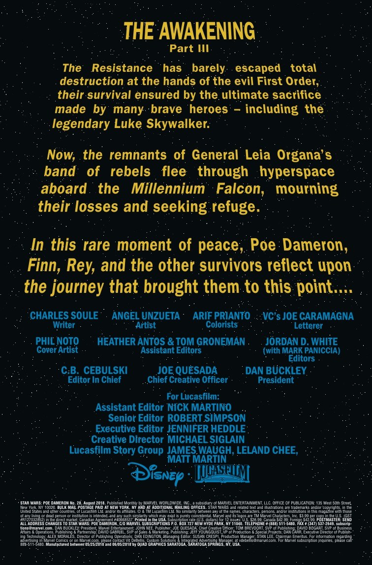 Vorschauseiten zu Poe Dameron #28: The Awakening, Part 3