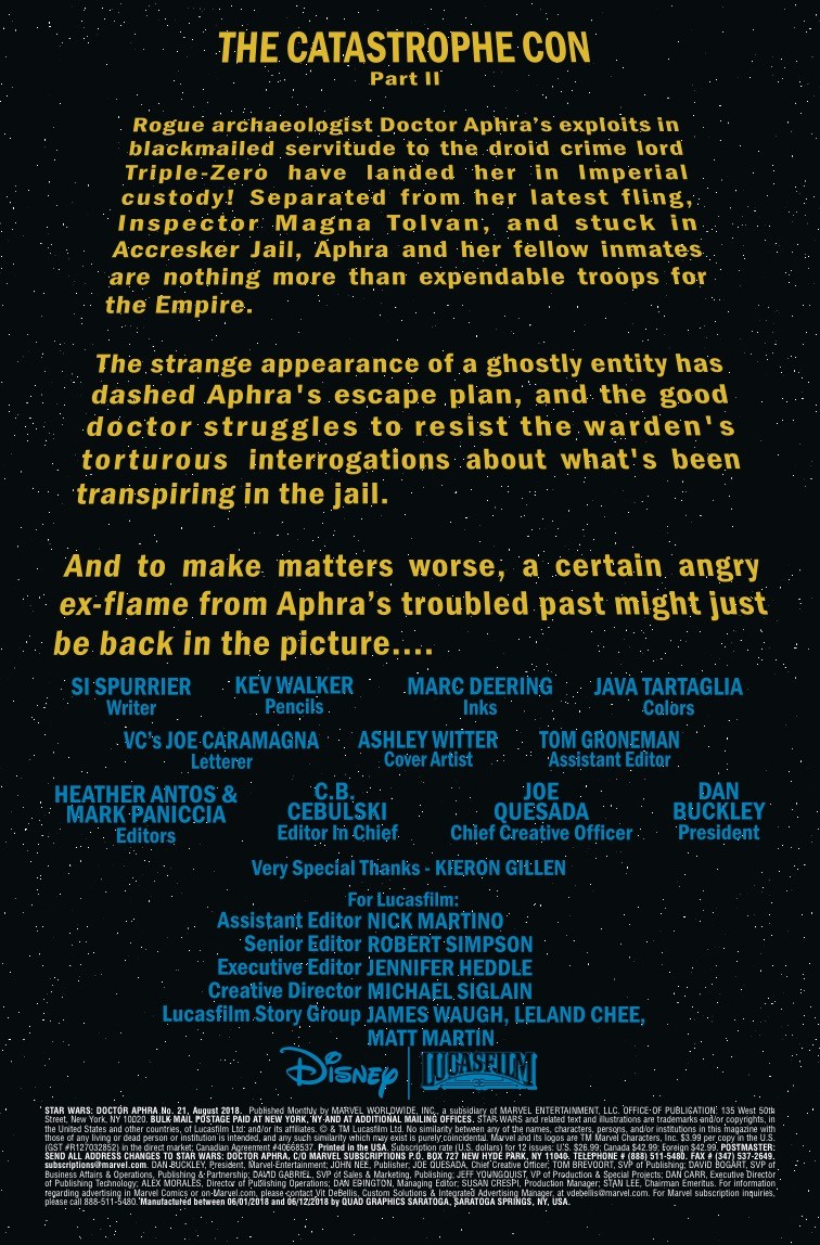 Vorschauseiten zu Doctor Aphra #21