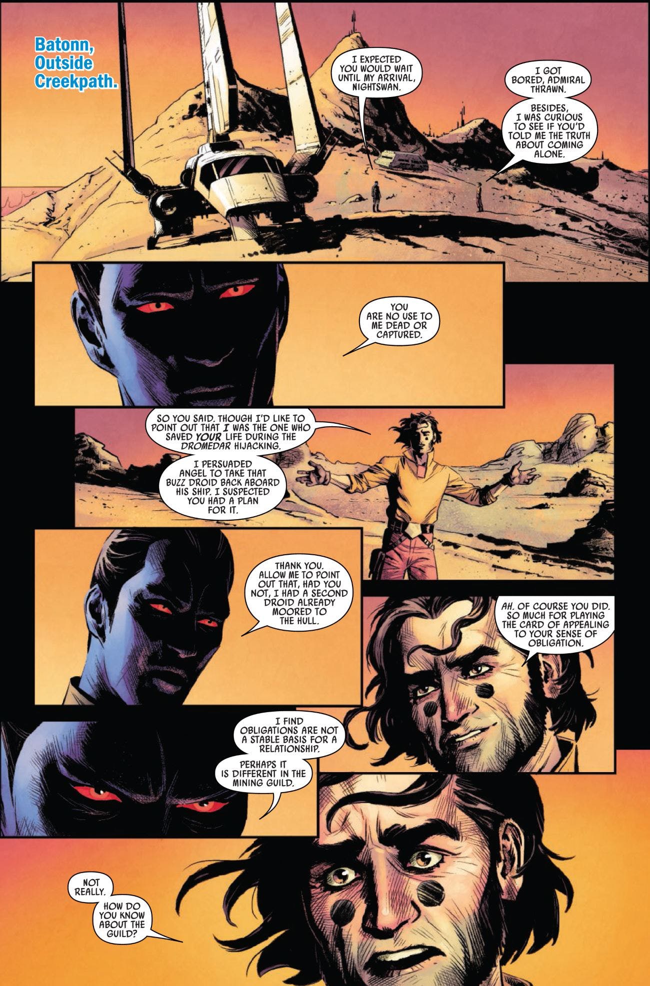 Vorschauseiten zu Thrawn #6
