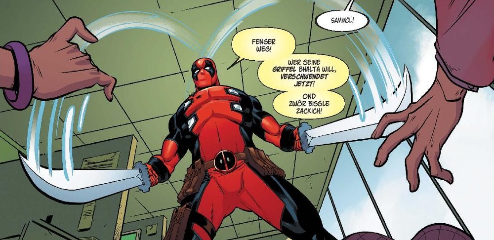 Deadpool auf schwäbisch - Ausschnitt - © Marvel