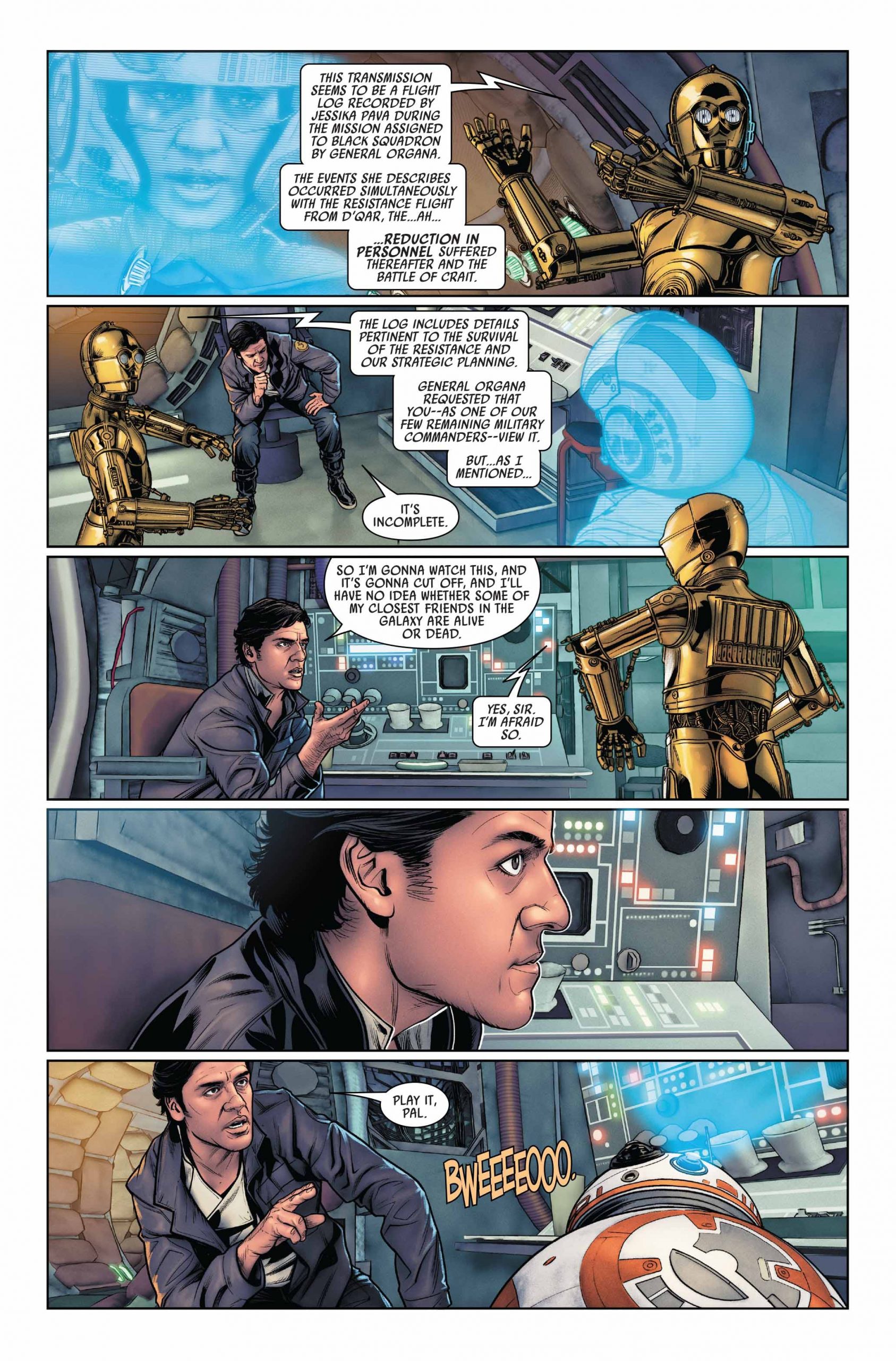 Vorschauseiten zu Poe Dameron #29: The Awakening, Part 3