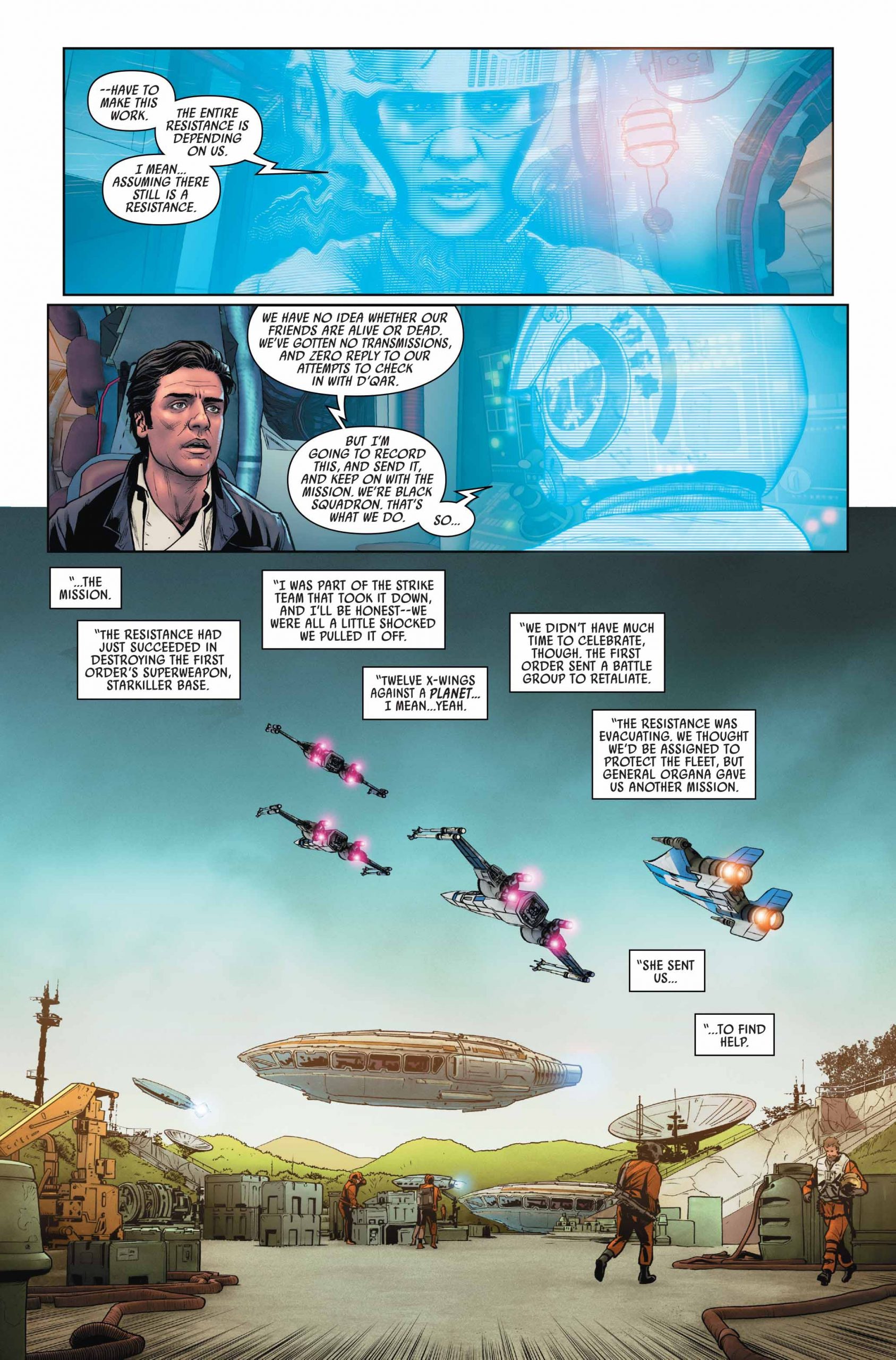Vorschauseiten zu Poe Dameron #29: The Awakening, Part 3