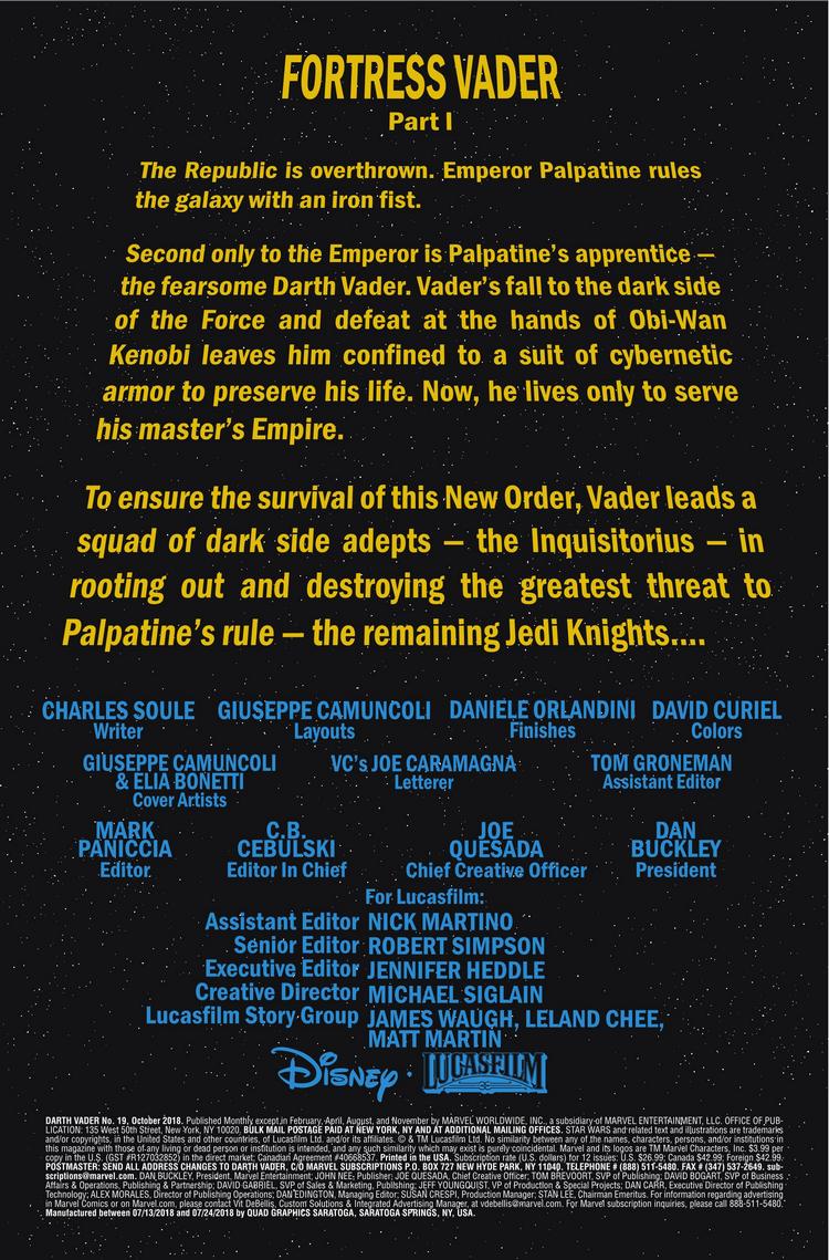 Vorschauseiten zu Darth Vader #19