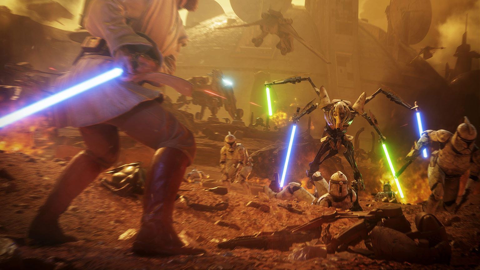 Battlefront II: Geonosis mit General Grievous und Obi-Wan Kenobi