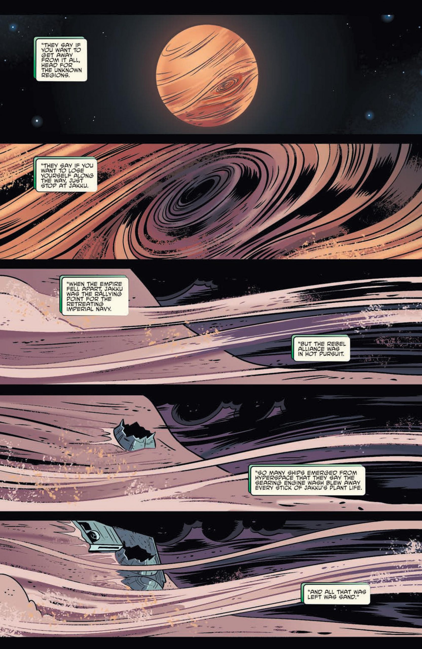 Vorschauseiten zu Star Wars Adventures: Destroyer Down #1