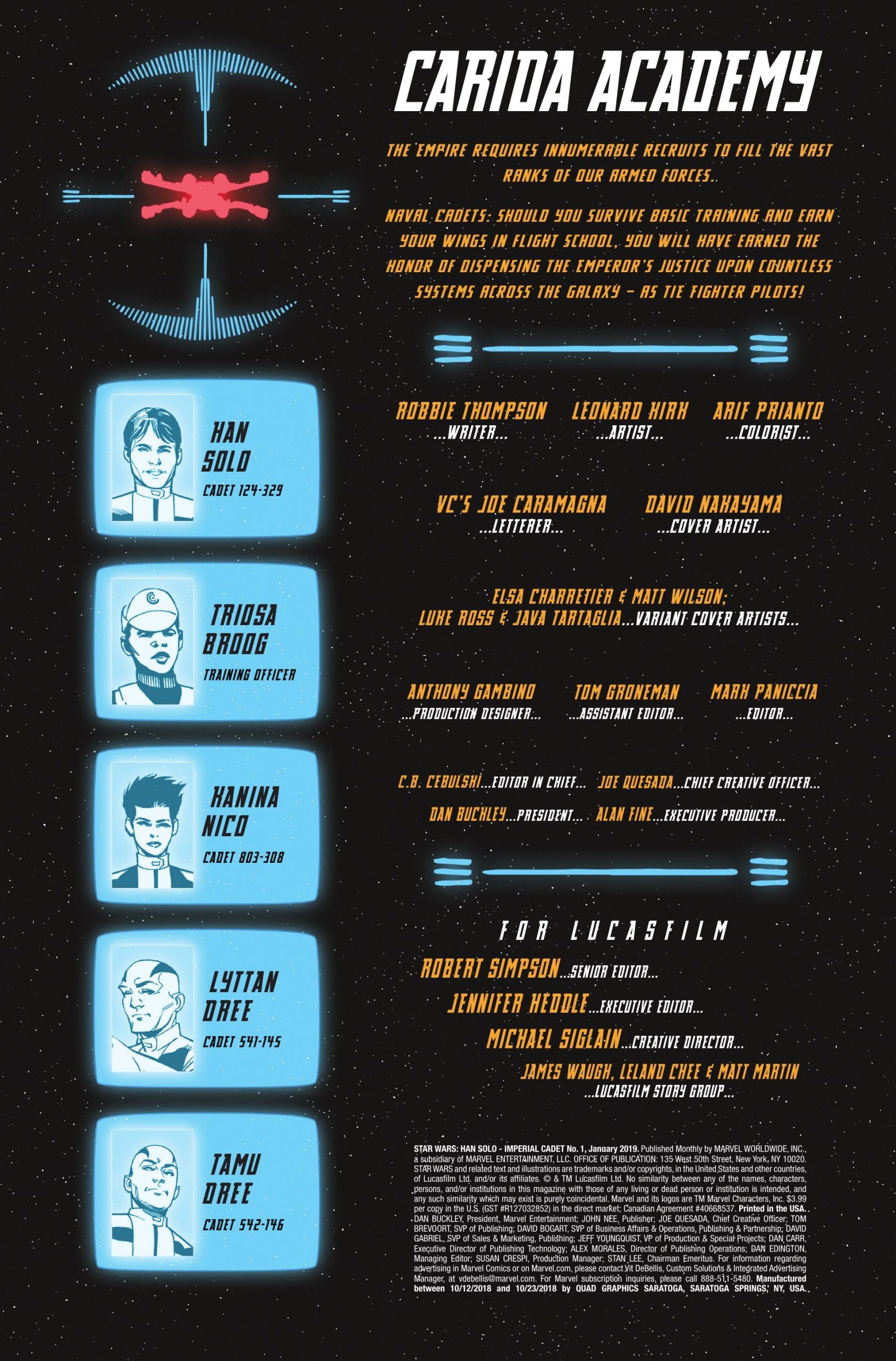 Vorschauseiten zu Han Solo: Imperial Cadet #1