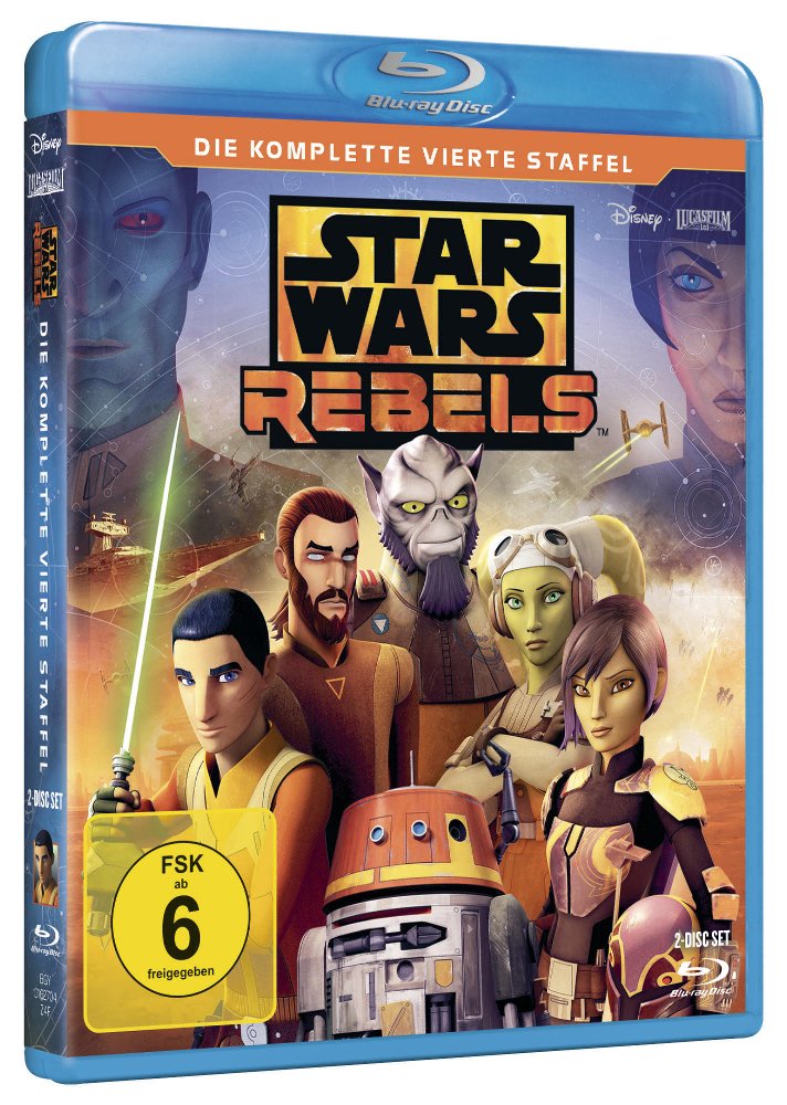 Star Wars Rebels Staffel 4 - Blu-ray-Cover © 2018 & TM Lucasfilm Ltd.