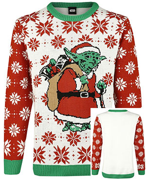 X-Mas Yoda Weihnachtspullover