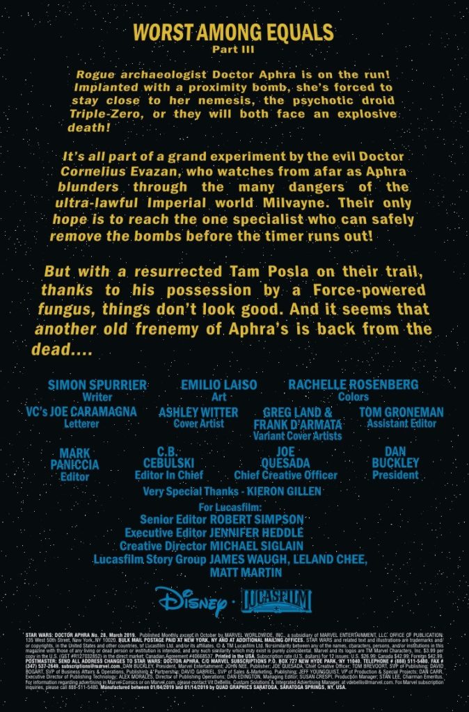 Vorschauseiten zu Doctor Aphra #28