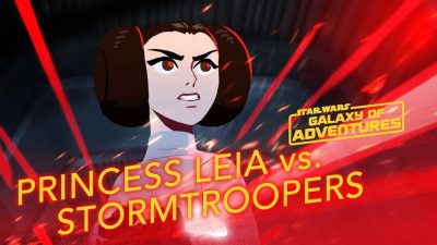 Eine taffe Leia in der 14. Episode von Galaxy of Adventures