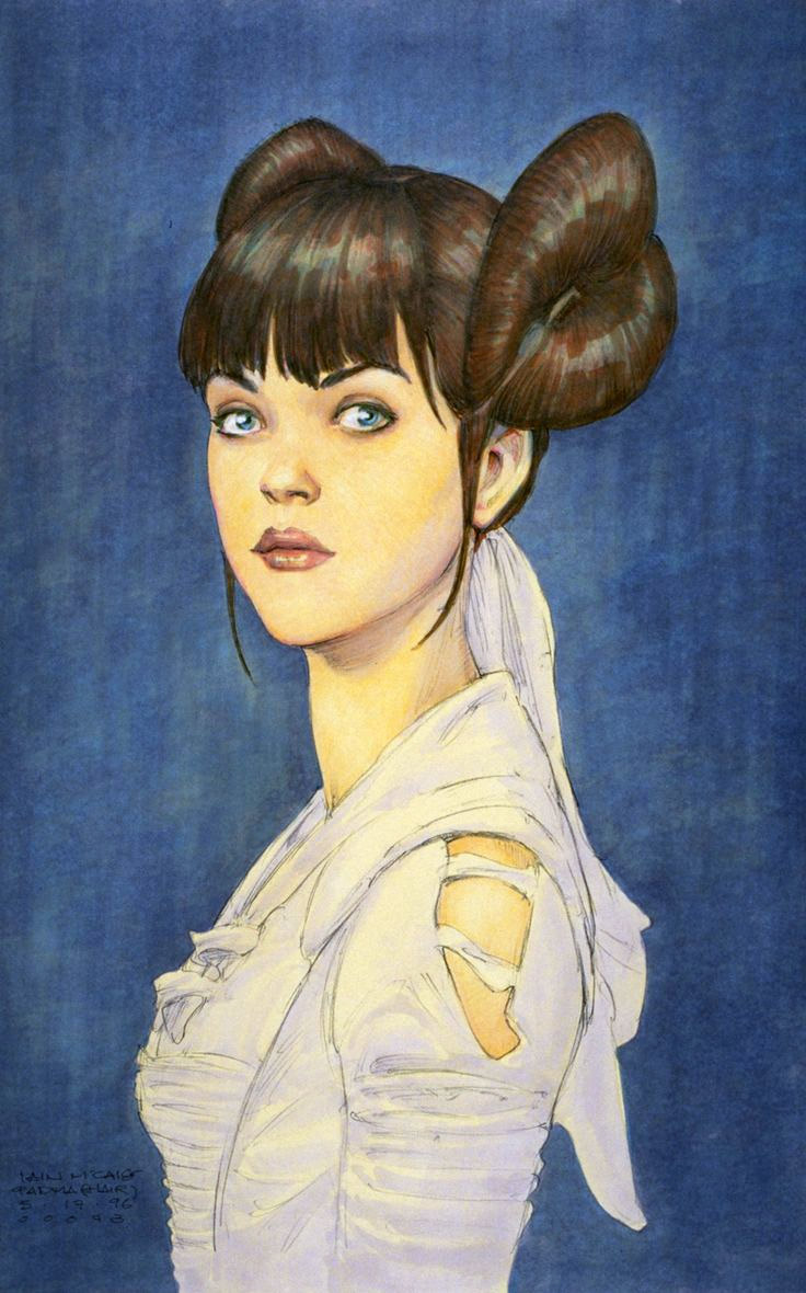 Iain McCaigs Design für die junge Padmé