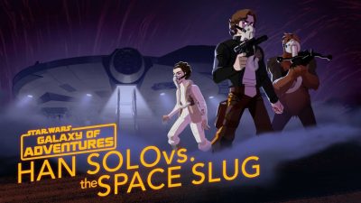 Han Solo vs. Weltraumschnecke in Galaxy of Adventures