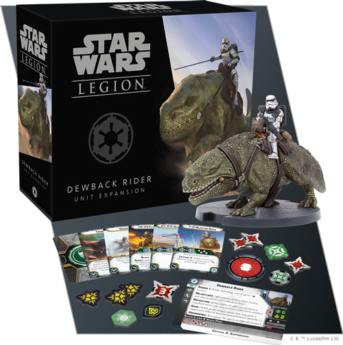 Star Wars: Legion - Dewback-Reiter